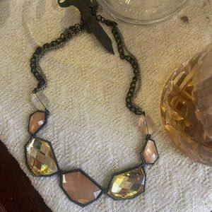 Silver and Pink Vera Wang  Necklace